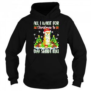 Premium all I want for Christmas is shiba inu sweater 5
