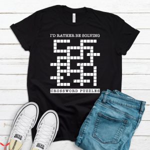 Preppy Crossword T-Shirt Be Solving Crossword Puzzles TShirt