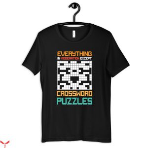 Preppy Crossword T-Shirt In Morderation Except Trending