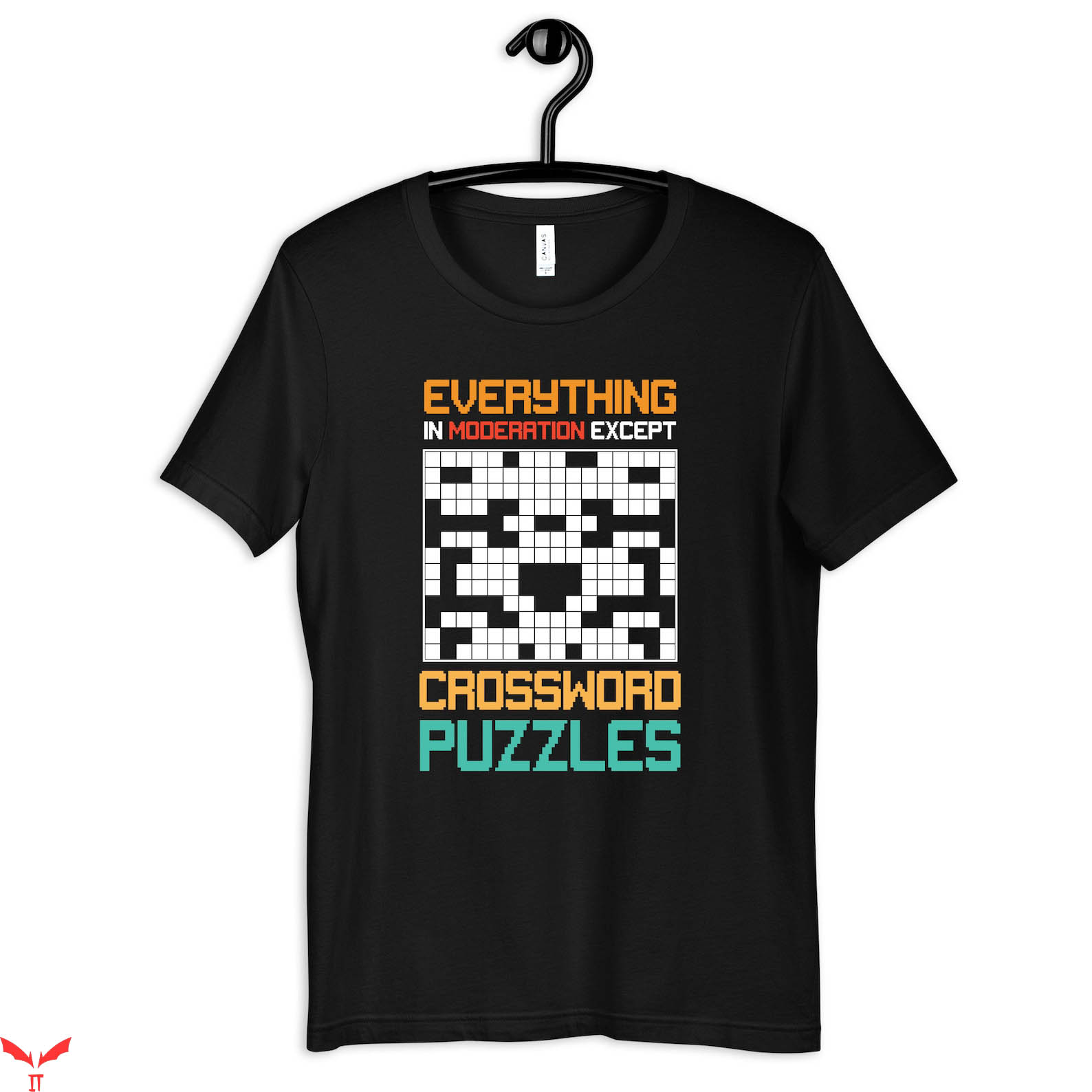 Preppy Crossword T-Shirt In Morderation Except Trending Preppy Crossword T-Shirt In Morderation Except Trending