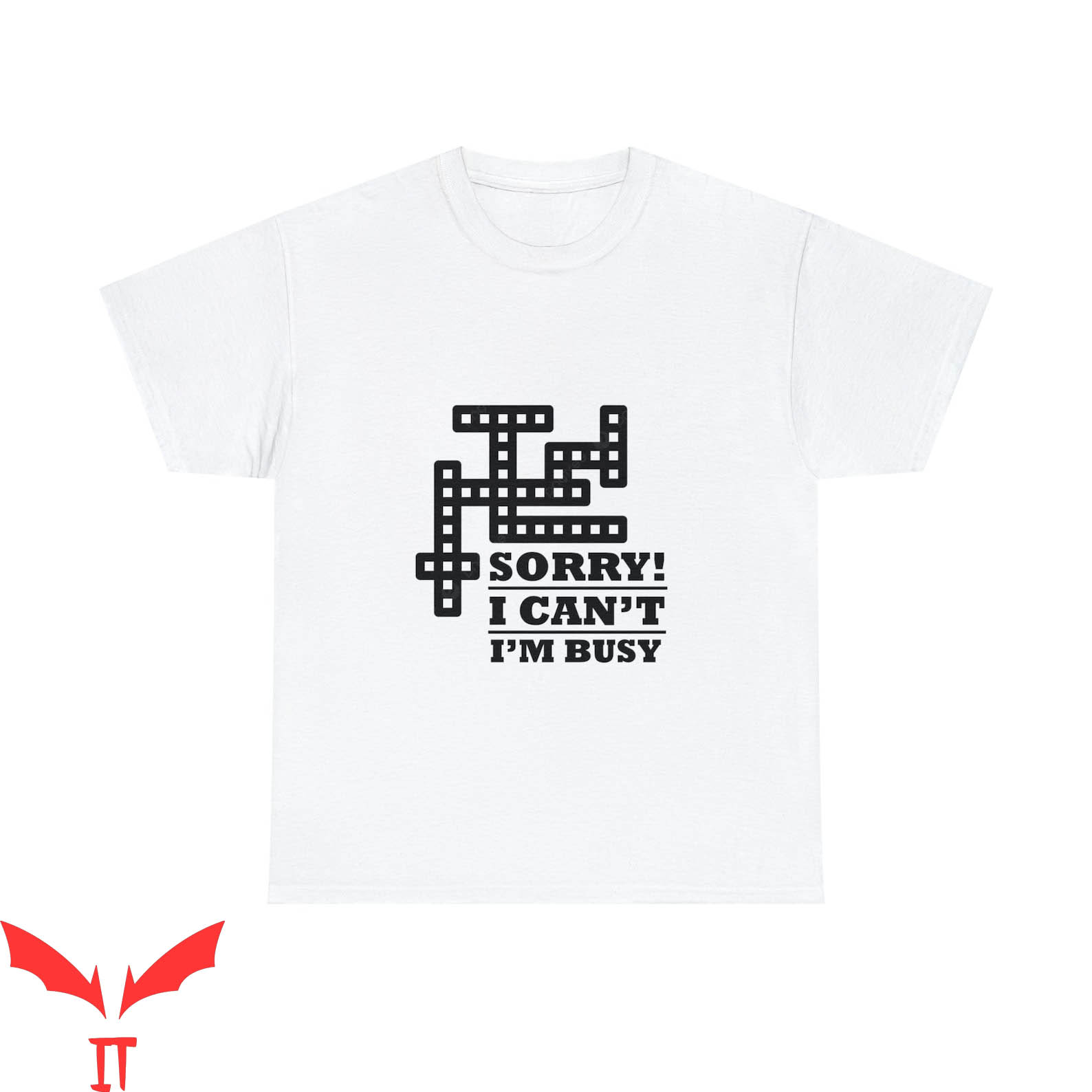 Preppy Crossword T-Shirt Sorry I Cannot I Am Busy Trending Preppy Crossword T-Shirt Sorry I Cannot I Am Busy Trending