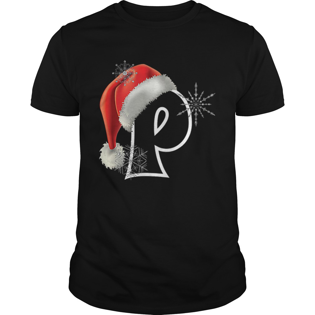 Pretty Cutest Capital Letter P Santa Monogram Christmas Holidays shirt Pretty Cutest Capital Letter P Santa Monogram Christmas Holidays shirt