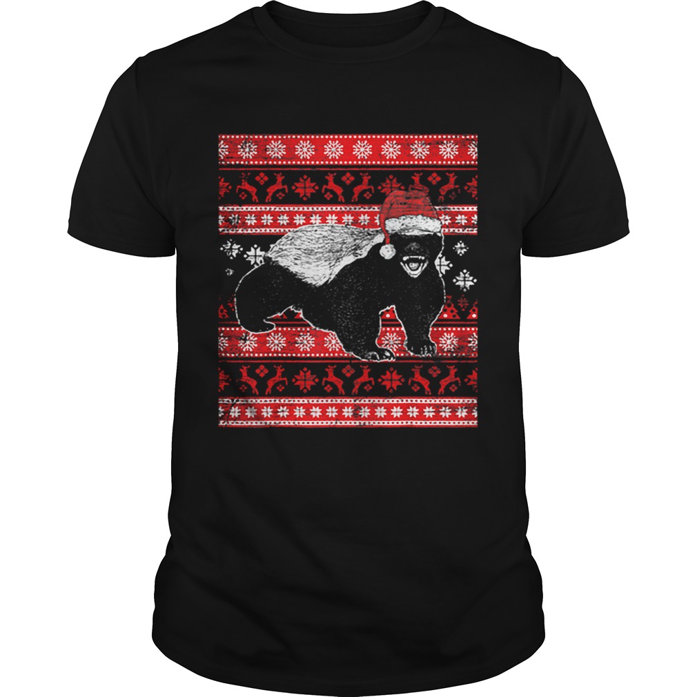 Pretty Ugly Christmas Honey Badger shirt Pretty Ugly Christmas Honey Badger shirt