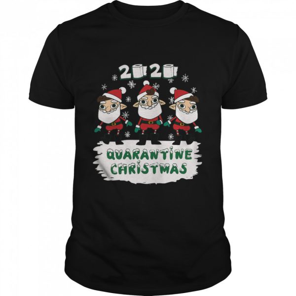 Quarantine Christmas 2020 Gnomes Santa Claus shirt