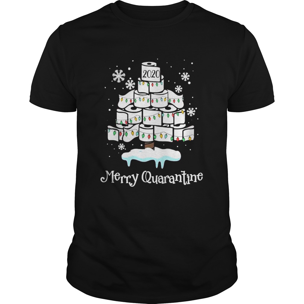 Quarantine Christmas 2020 Toilet paper tree Merry Quarantine shirt Quarantine Christmas 2020 Toilet paper tree Merry Quarantine shirt
