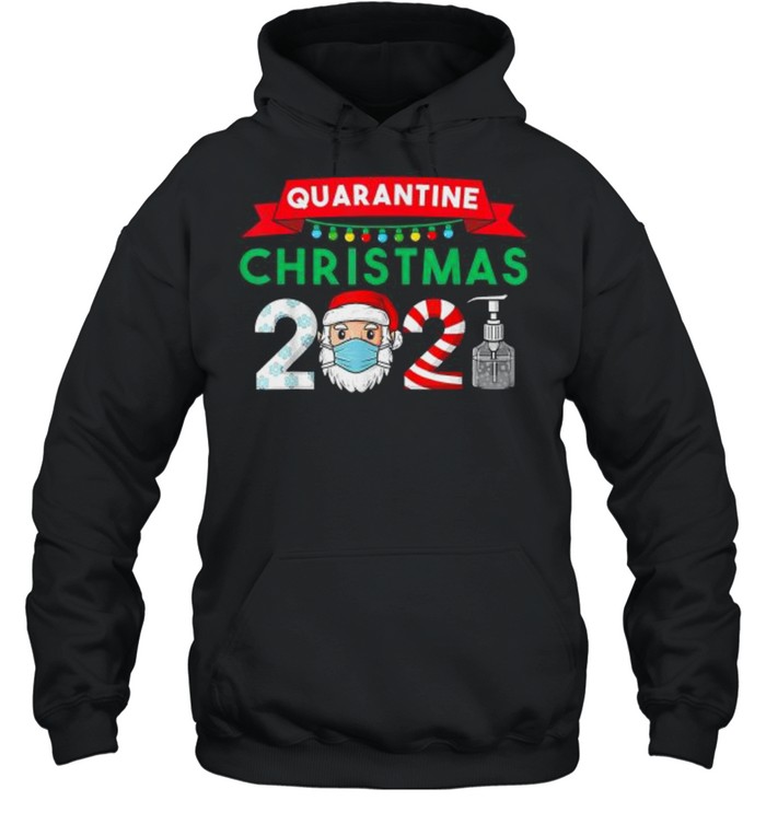 Quarantine Christmas 2021 Santa Claus Mask T-Shirt Quarantine Christmas 2021 Santa Claus Mask T-Shirt