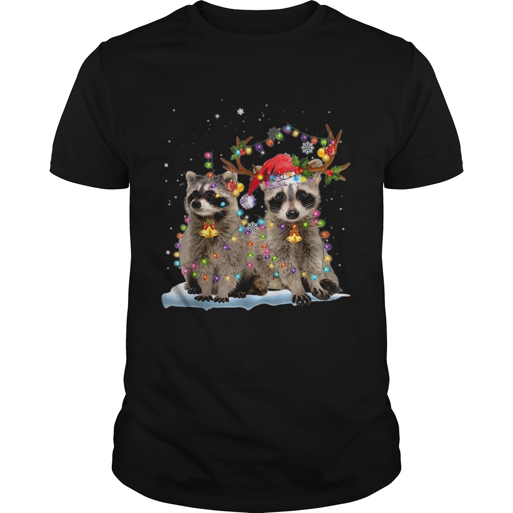 Raccoon Christmas Tree Lights Pajama Racoon Xmas shirt Raccoon Christmas Tree Lights Pajama Racoon Xmas shirt