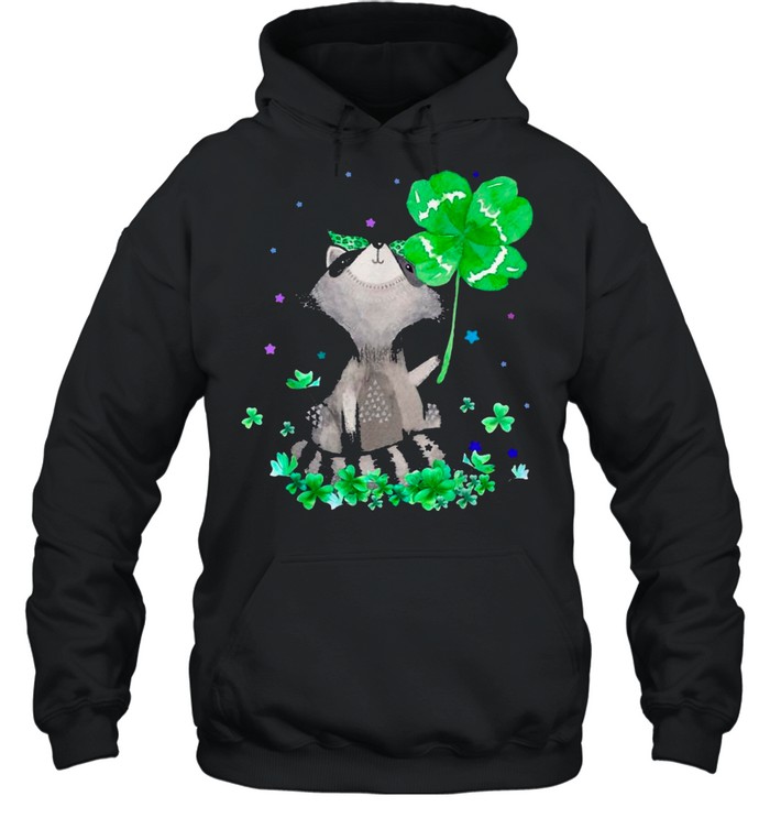 Raccoon Holding Shamrock Stars shirt Raccoon Holding Shamrock Stars shirt