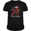 Red Plaid Buffalo Poodle Merry Christmas Pajamas shirt