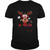 Red Plaid LPN Nurse Life Reindeer Nurse Christmas T-Shirt