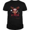 Red Plaid PICU Nurse Life Reindeer Nurse Christmas T-Shirt B0BKLF7G45