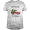 Red Truck Farmhouse Christmas ugly shirt