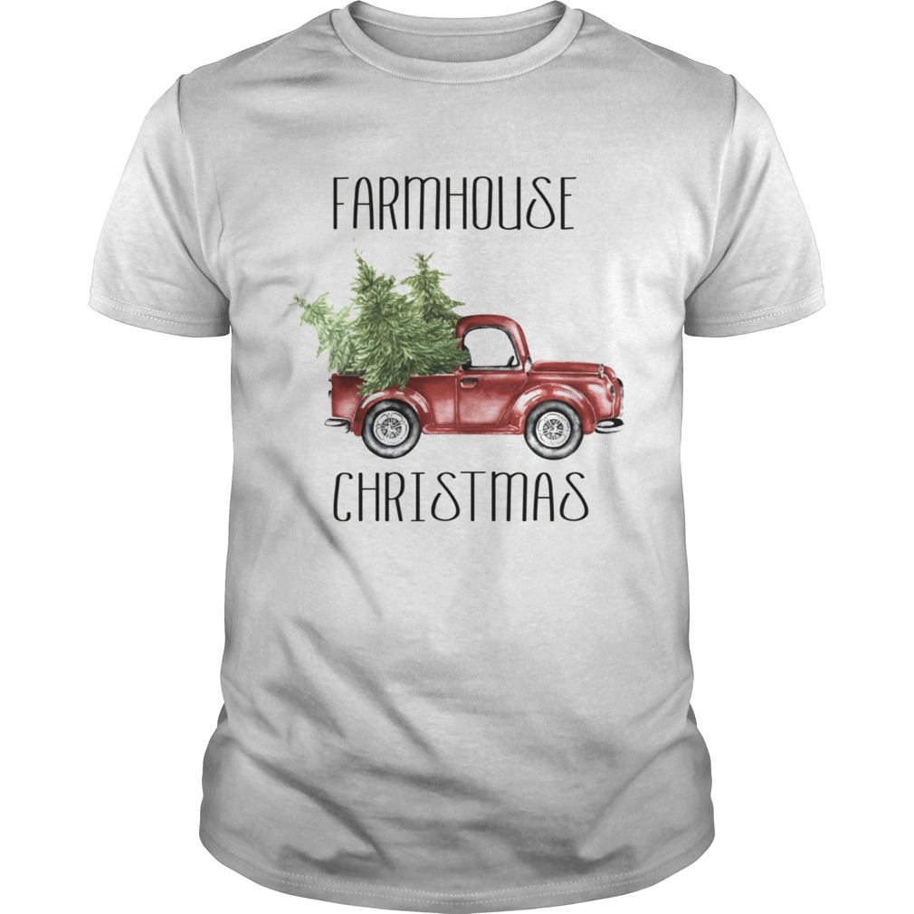 Red Truck Farmhouse Christmas ugly shirt Red Truck Farmhouse Christmas ugly shirt