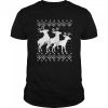 Rentier Ugly Christmas Weihnachten Lustig Geschenk Langarmshirt shirt