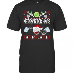 Rick And Morty Merry Swiftmas Merry Rickmas Ugly Christmas T-Shirt