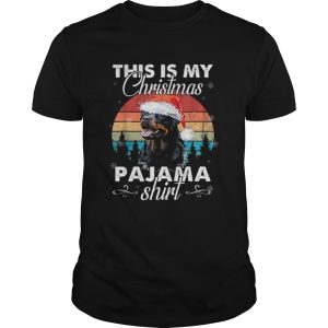 Rottweiler Dog This Is My Christmas Pajama Shirt Vintage shirt