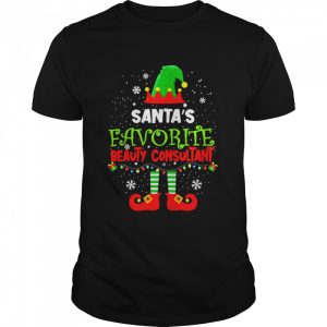 Santa’s Favorite Beauty Consultant Elf Christmas Costume Shirt