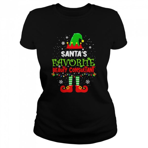 Santa’s Favorite Beauty Consultant Elf Christmas Costume Shirt