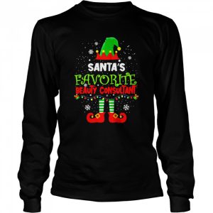 Santa's Favorite Beauty Consultant Elf Christmas Costume Shirt 3