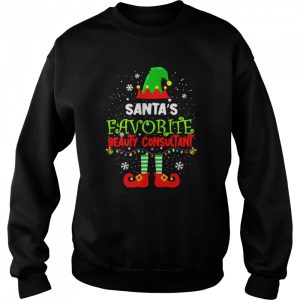 Santa's Favorite Beauty Consultant Elf Christmas Costume Shirt 4