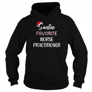 Santa's Favorite Nurse Practitioner Christmas Shirt 5