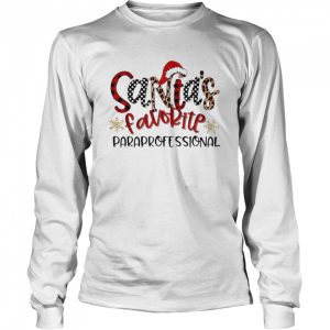 Santa's Favorite Paraprofessional Christmas Sweater Shirt 3