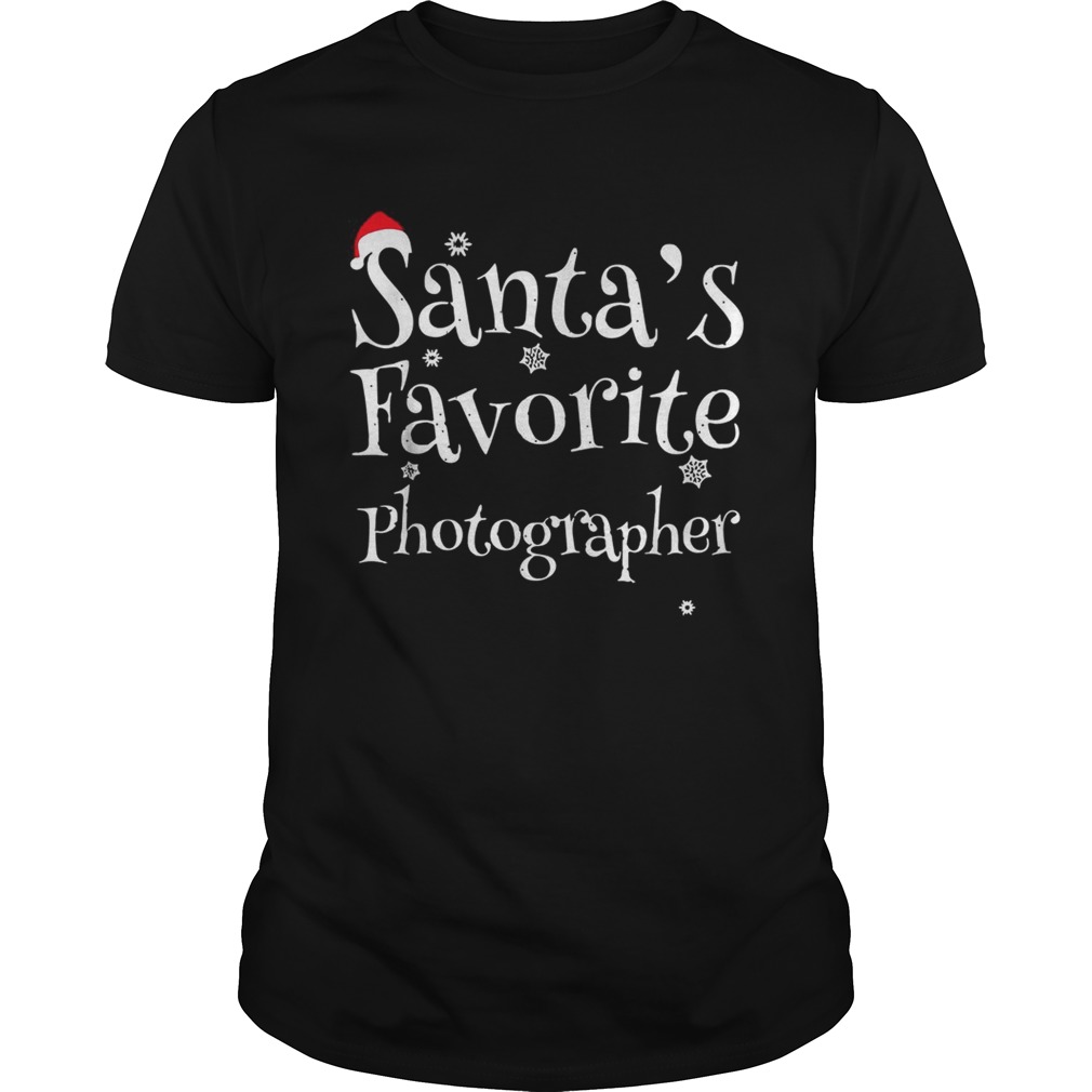 Santa’s favorite Photographer Christmas shirt Santa’s favorite Photographer Christmas shirt