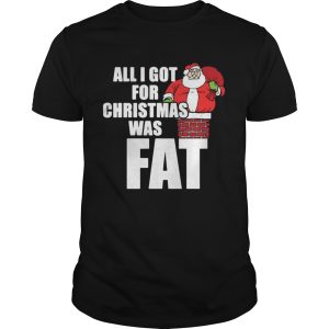 Santa All I Got For Christmas Was Fat shirt