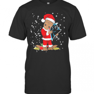 Santa Baby Groot Hug Carolina Panthers Christmas