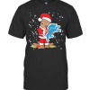 Santa Baby Groot Hug Detroit Lions Christmas T-Shirt