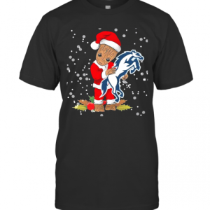 Santa Baby Groot Hug Indianapolis Colts Christmas T-Shirt