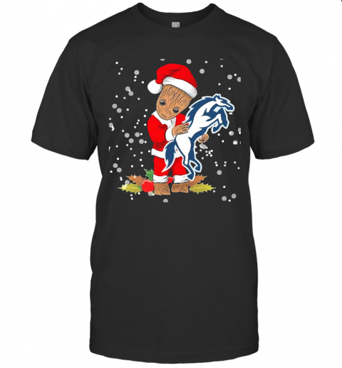 Santa Baby Groot Hug Indianapolis Colts Christmas T-Shirt Santa Baby Groot Hug Indianapolis Colts Christmas T-Shirt
