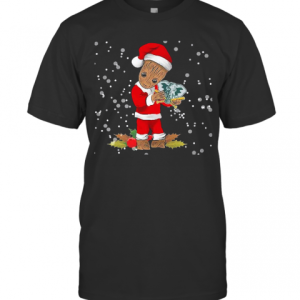 Santa Baby Groot Hug Oakland Athletics Christmas T-Shirt