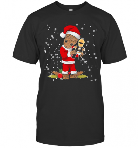 Santa Baby Groot Hug Pittsburgh Penguins Christmas T-Shirt Santa Baby Groot Hug Pittsburgh Penguins Christmas T-Shirt