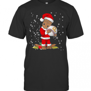 Santa Baby Groot Hug Pittsburgh Pirates Christmas T-Shirt