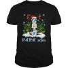 Santa Bernese Mountain Dog Face Mask Bye Bye 2020 Merry Christmas shirt