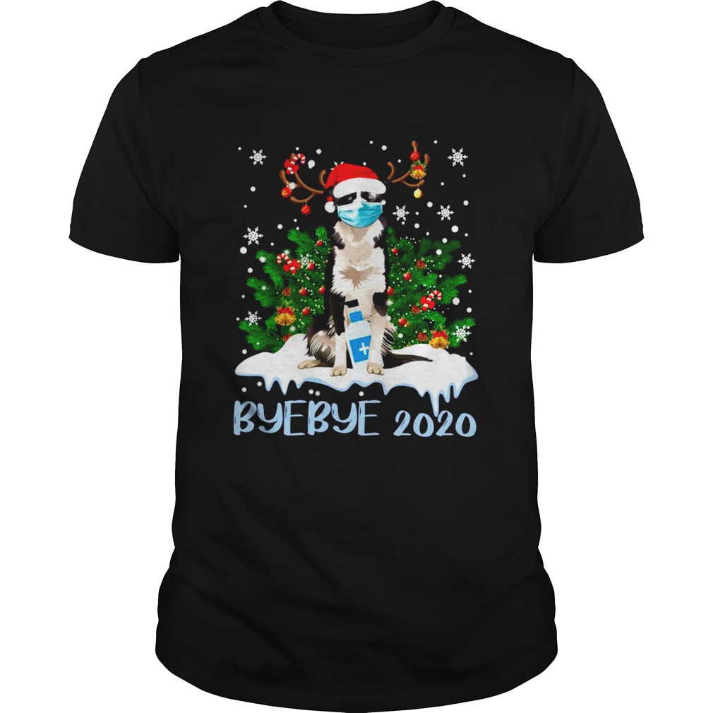 Santa Bernese Mountain Dog Face Mask Bye Bye 2020 Merry Christmas shirt Santa Bernese Mountain Dog Face Mask Bye Bye 2020 Merry Christmas shirt