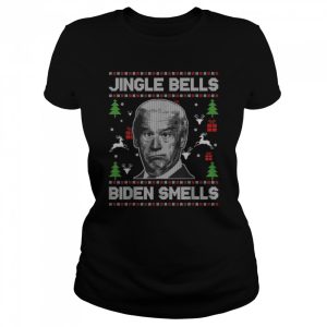 Santa Biden Jingle Bells Biden Smells Ugly Christmas Sweater T-Shirt