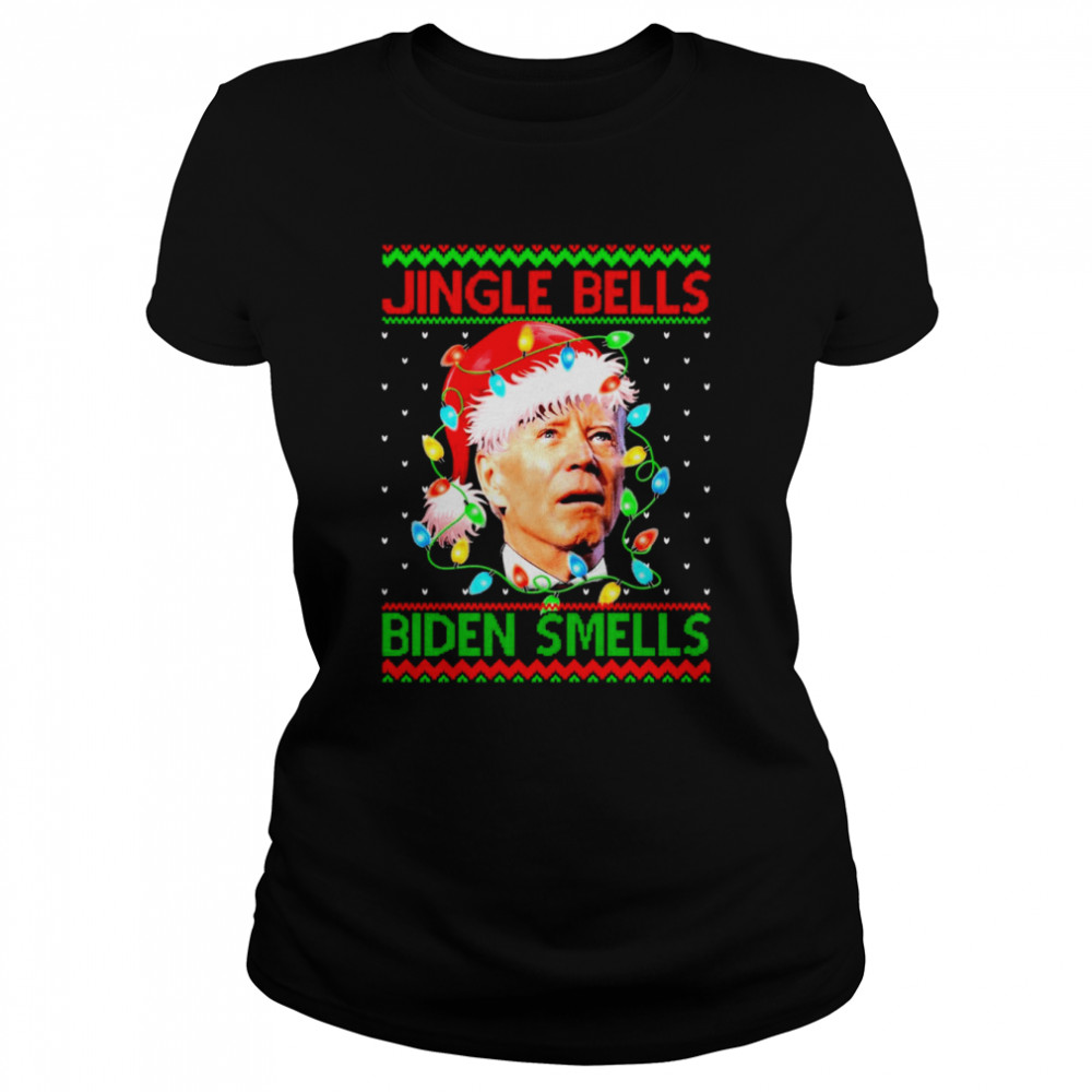 Santa Biden Jingle Bells Biden Smells Ugly Christmas shirt Santa Biden Jingle Bells Biden Smells Ugly Christmas shirt