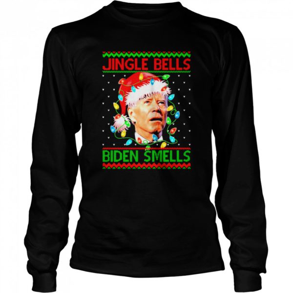 Santa Biden Jingle Bells Biden Smells Ugly Christmas shirt