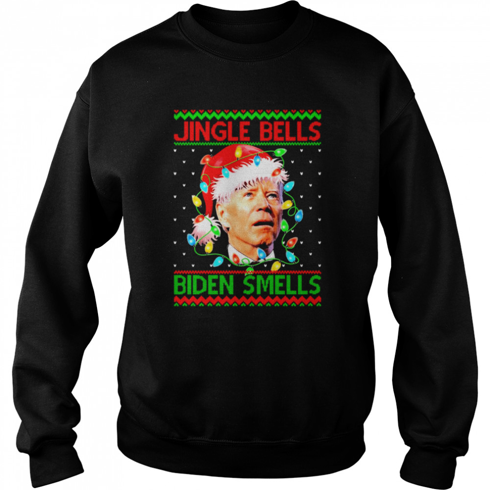 Santa Biden Jingle Bells Biden Smells Ugly Christmas shirt Santa Biden Jingle Bells Biden Smells Ugly Christmas shirt