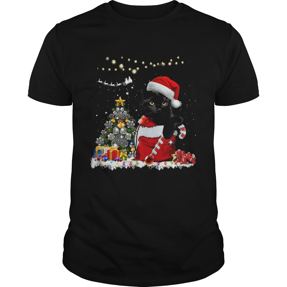 Santa Black Cat Christmas shirt Santa Black Cat Christmas shirt