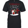 Santa Charlie Brown and Snoopy Christmas begins with Christ t-shirt