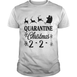 Santa Christmas Quarantine Slogans Funny shirt