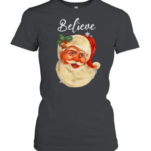Santa Claus Face Believe Christmas Sweatshirt