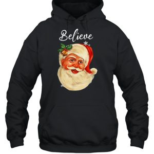 Santa Claus Face Believe Christmas Sweatshirt 5