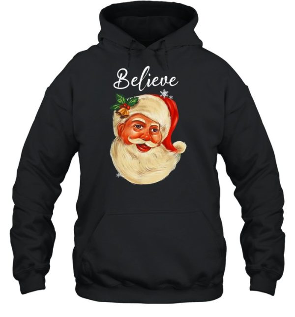 Santa Claus Face Believe Christmas Sweatshirt