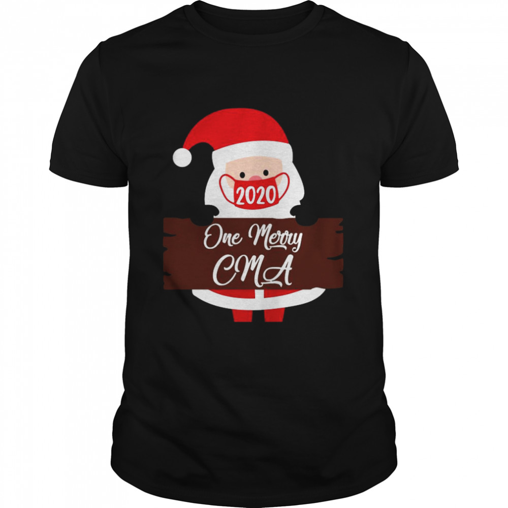 Santa Claus Face Mask 2020 One Merry CMA Christmas shirt Santa Claus Face Mask 2020 One Merry CMA Christmas shirt