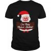 Santa Claus Face Mask 2020 One Merry Medical Assistant Christmas shirt