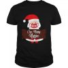 Santa Claus Face Mask 2020 One Merry Nurse Christmas shirt